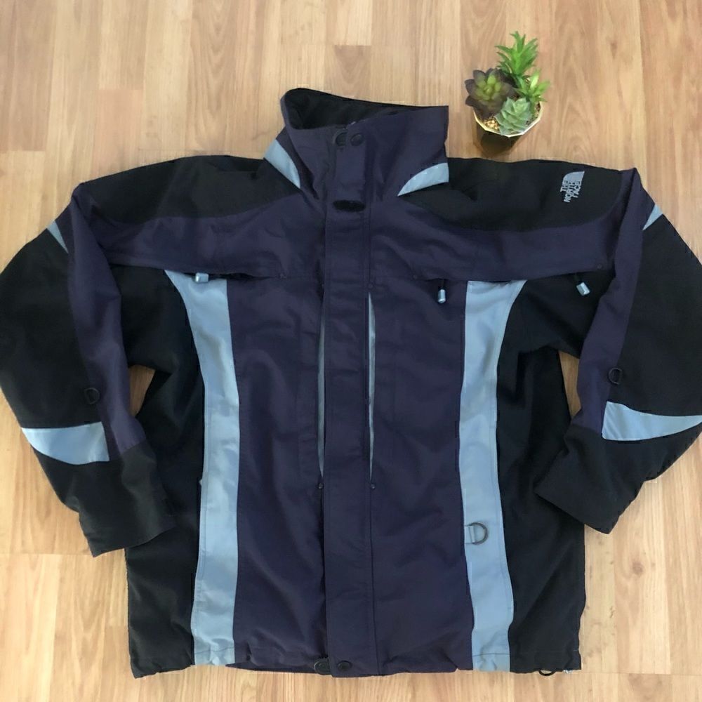 The North Face Mens Jacket L Black/Purple/Gray RN# 61661 CA# 30516